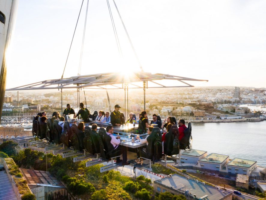 Dinner in the Sky: Esperienze esclusive per un incentive a Malta